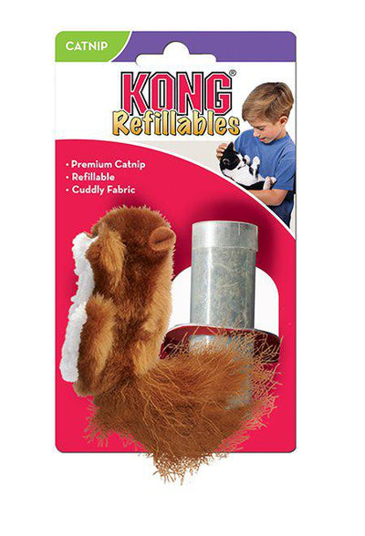 KONG KONG REFILLABLE CATNIP SQUIRREL 10x5x2 CM
