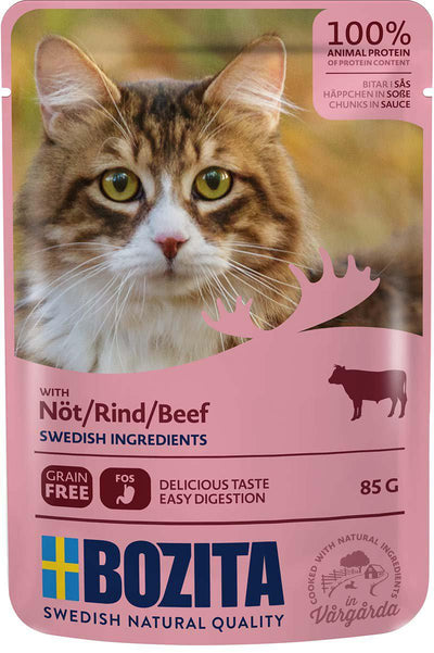 BOZITA BOZITA FELINE NÖTKÖTT I SÅS POUCH 85GR