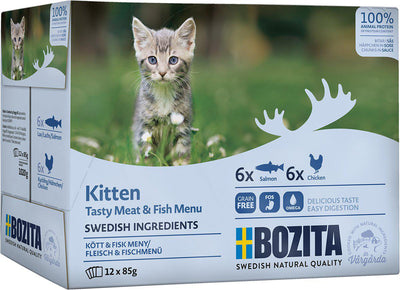 Bozita Feline Multibox Kitten i sås