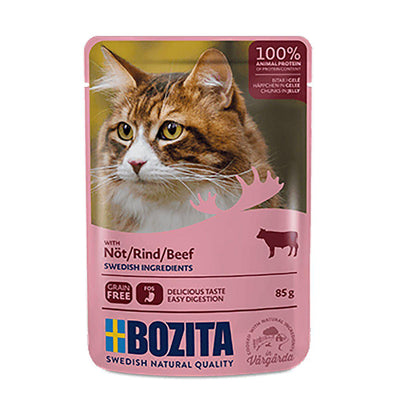 BOZITA BOZITA FELINE NÖTKÖTT I GELÉ POUCH 85GR