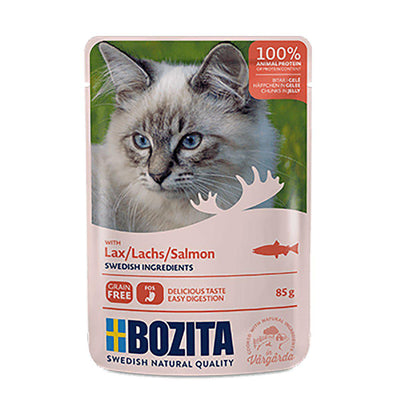 BOZITA BOZITA FELINE LAX IGELÉ POUCH 85GR