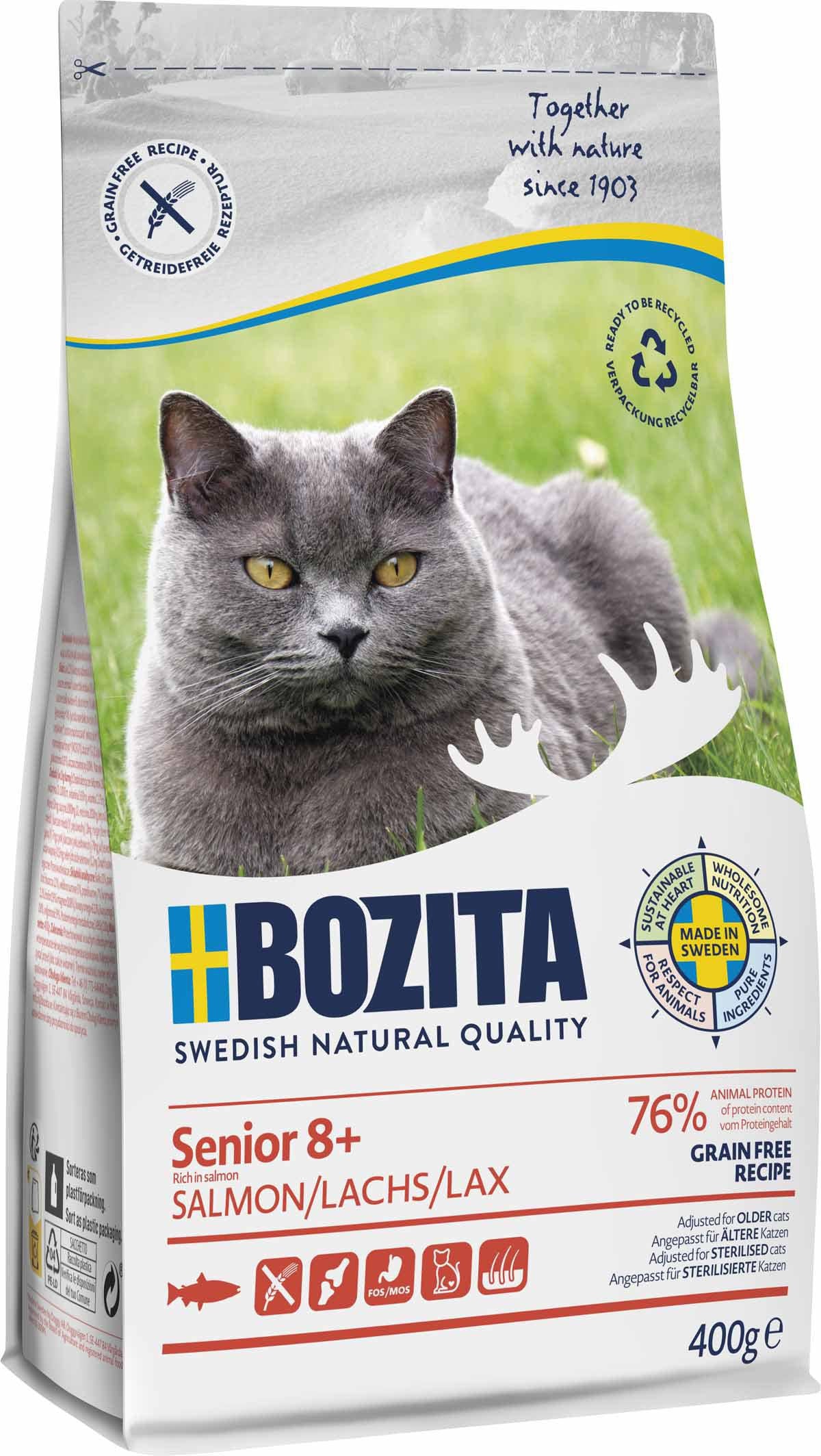 BOZITA BOZITA GRAIN FREE SENIOR 8+ SALMON 400G