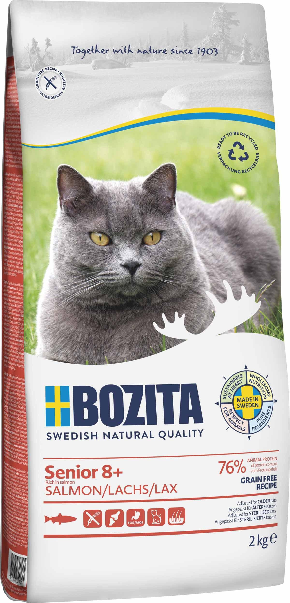 BOZITA BOZITA GRAIN FREE SENIOR 8+ SALMON 2KG