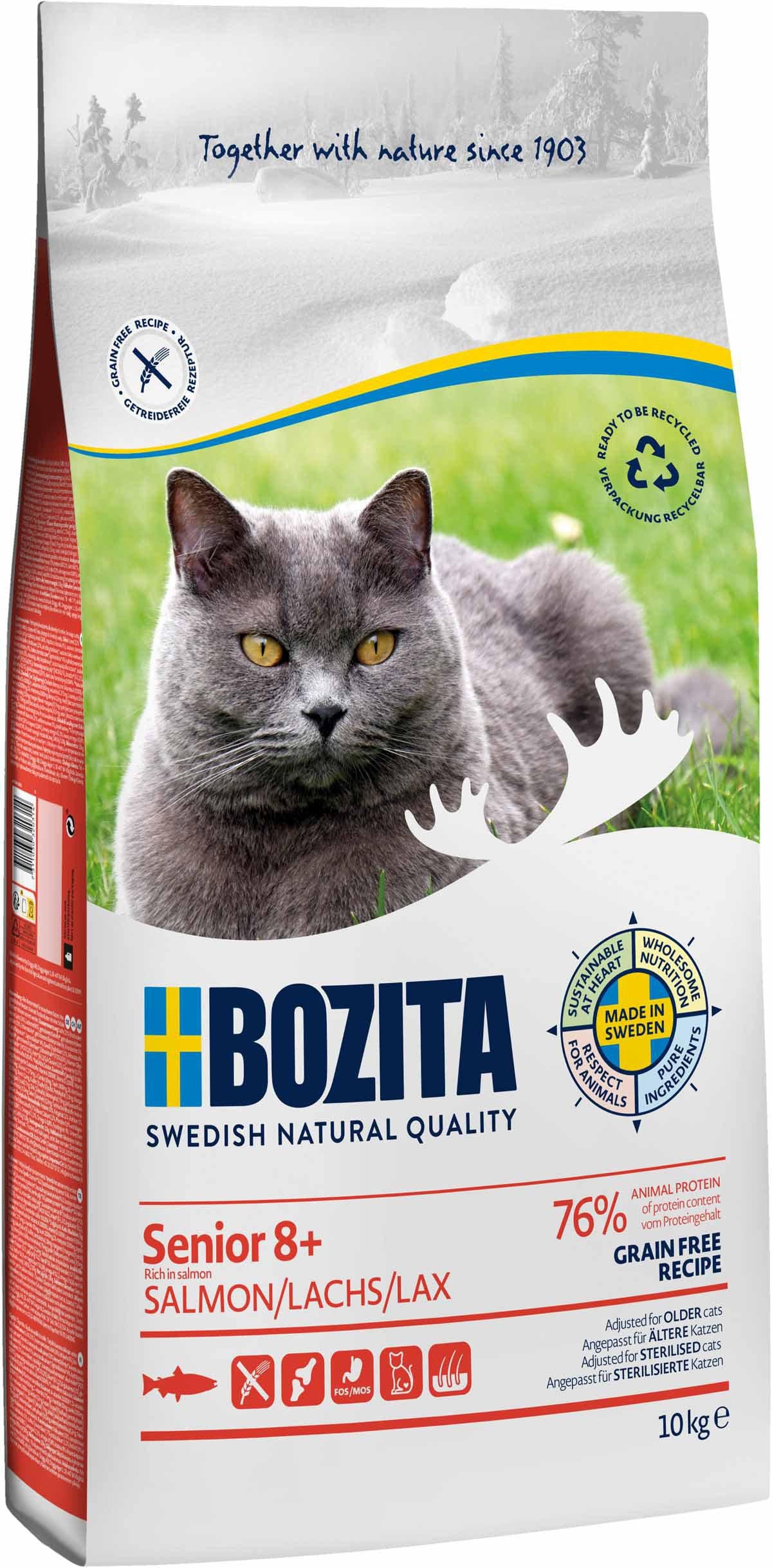 BOZITA BOZITA GRAIN FREE SENIOR 8+ SALMON 10KG