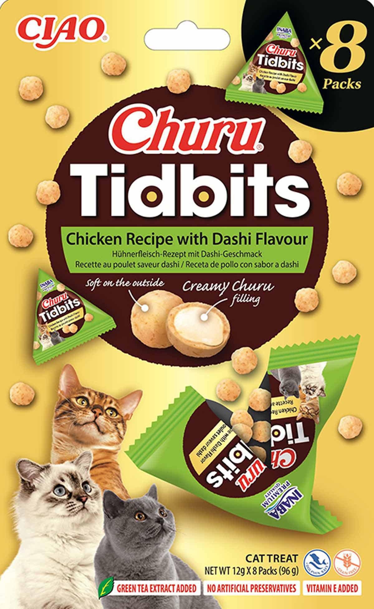 CHURU Cat Tidbits Chicken With Dashi - Handla på Gaston