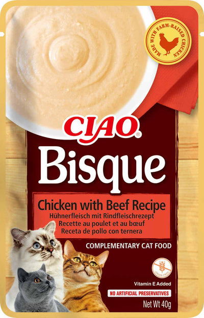 CHURU Bisque With Chickenand Beef 40G
