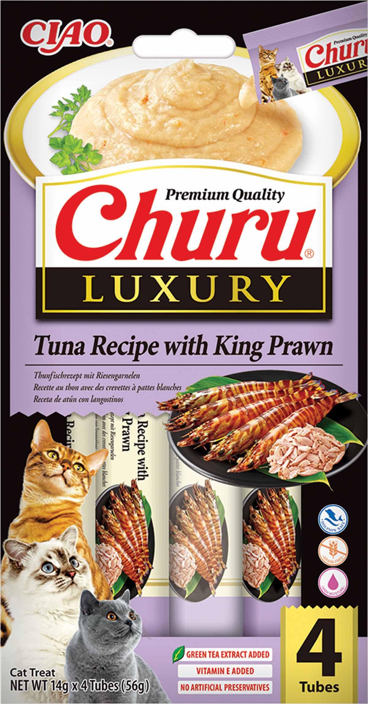 CHURU Luxury Tuna With King Prawn 56G