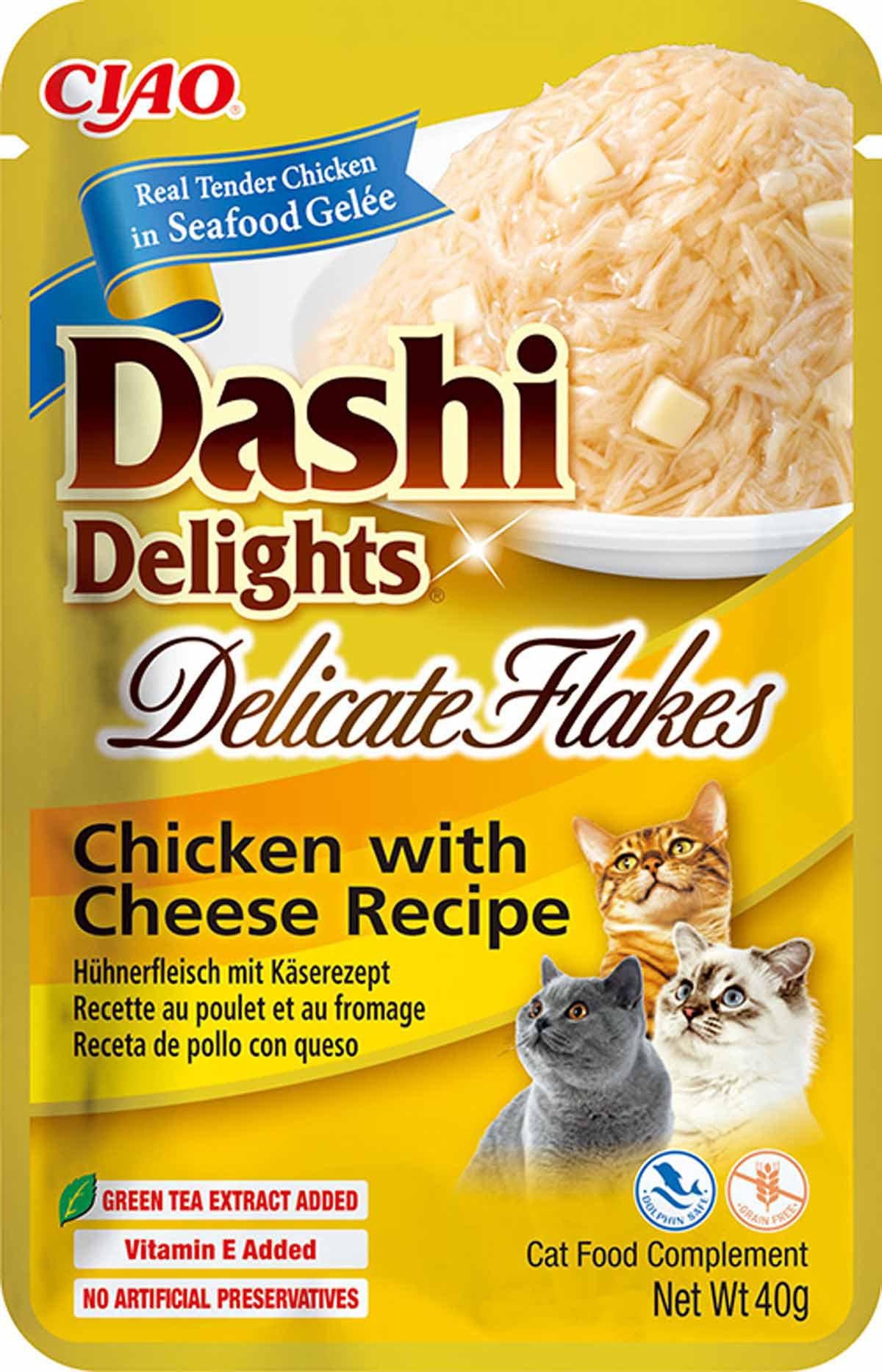 DASHI DELIGHTS Delicate Flakes Chicken/Cheese - Handla på Gaston