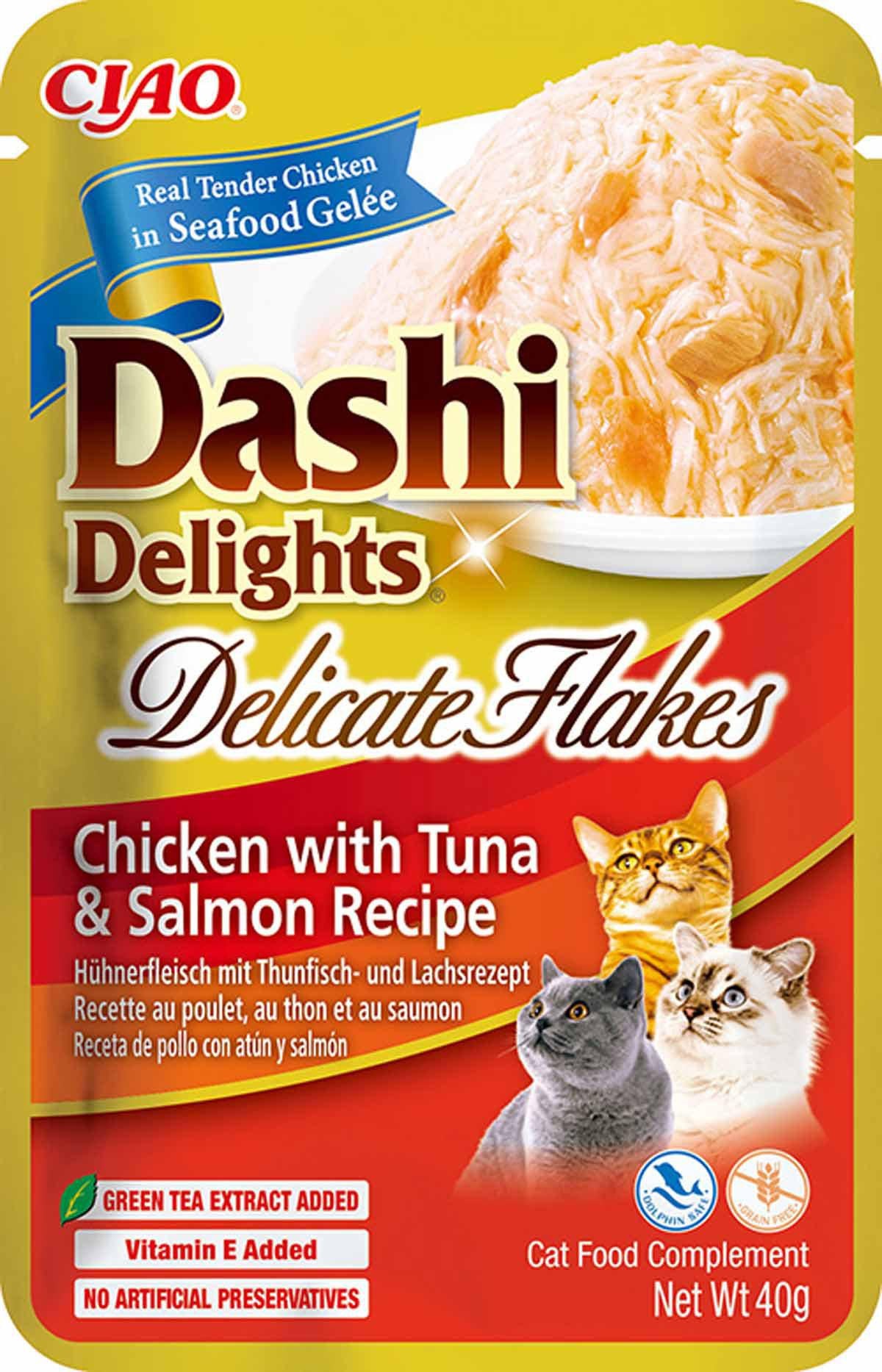 DASHI DELIGHTS Delicate Flakes Chicken/Tuna/Salmon - Handla på Gaston