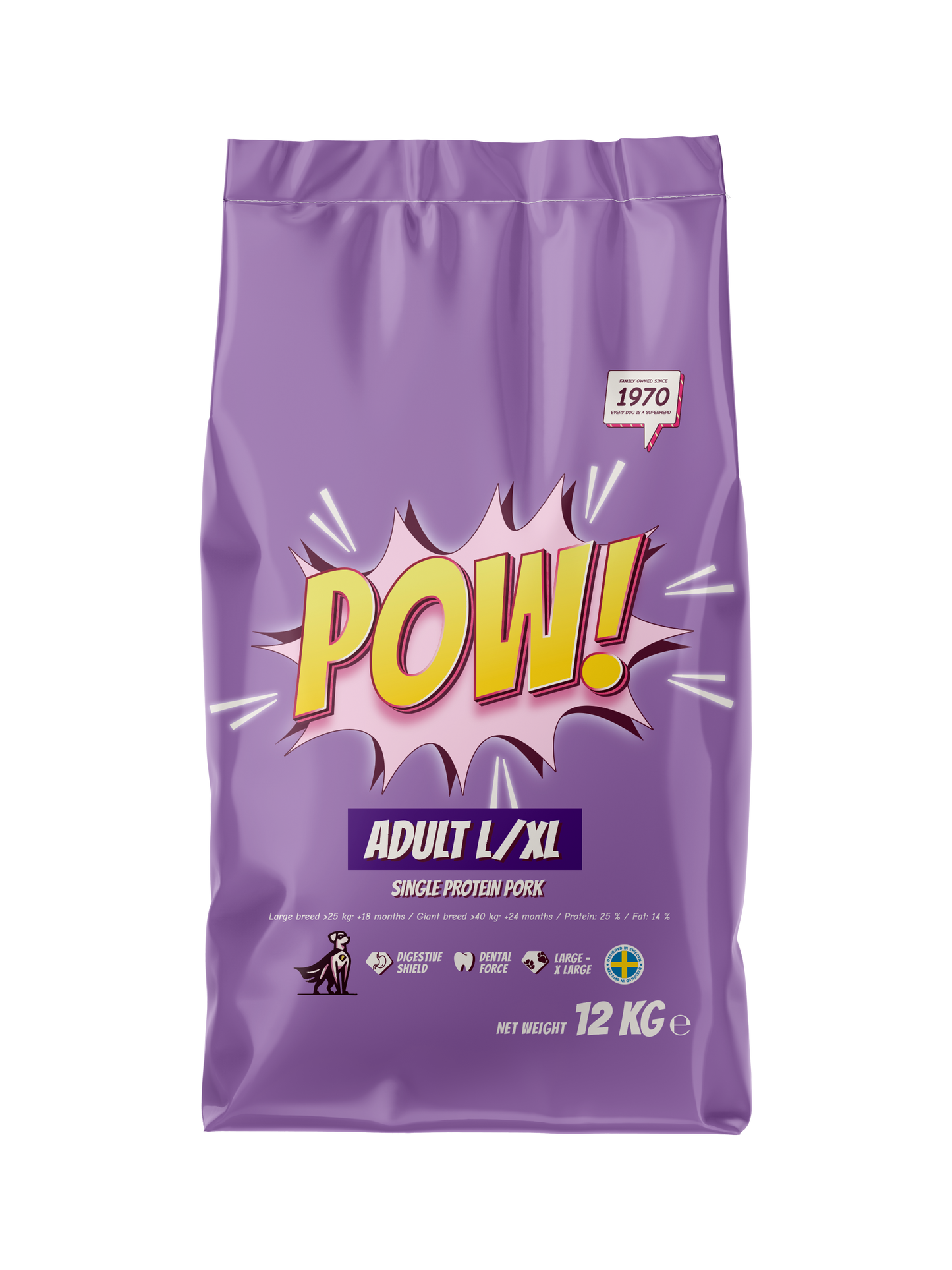 POW! Dog Adult Large / X-Large Pork