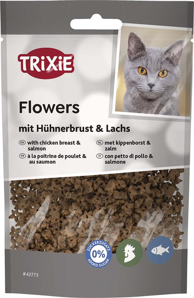 Trixie Flowers with chicken breast & salmon