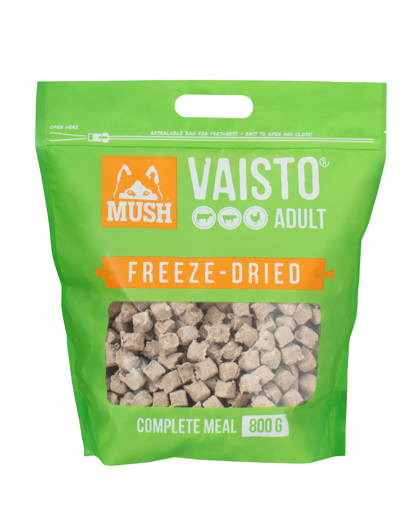 MUSH Vaisto Grön Frystorkat - Handla på Gaston