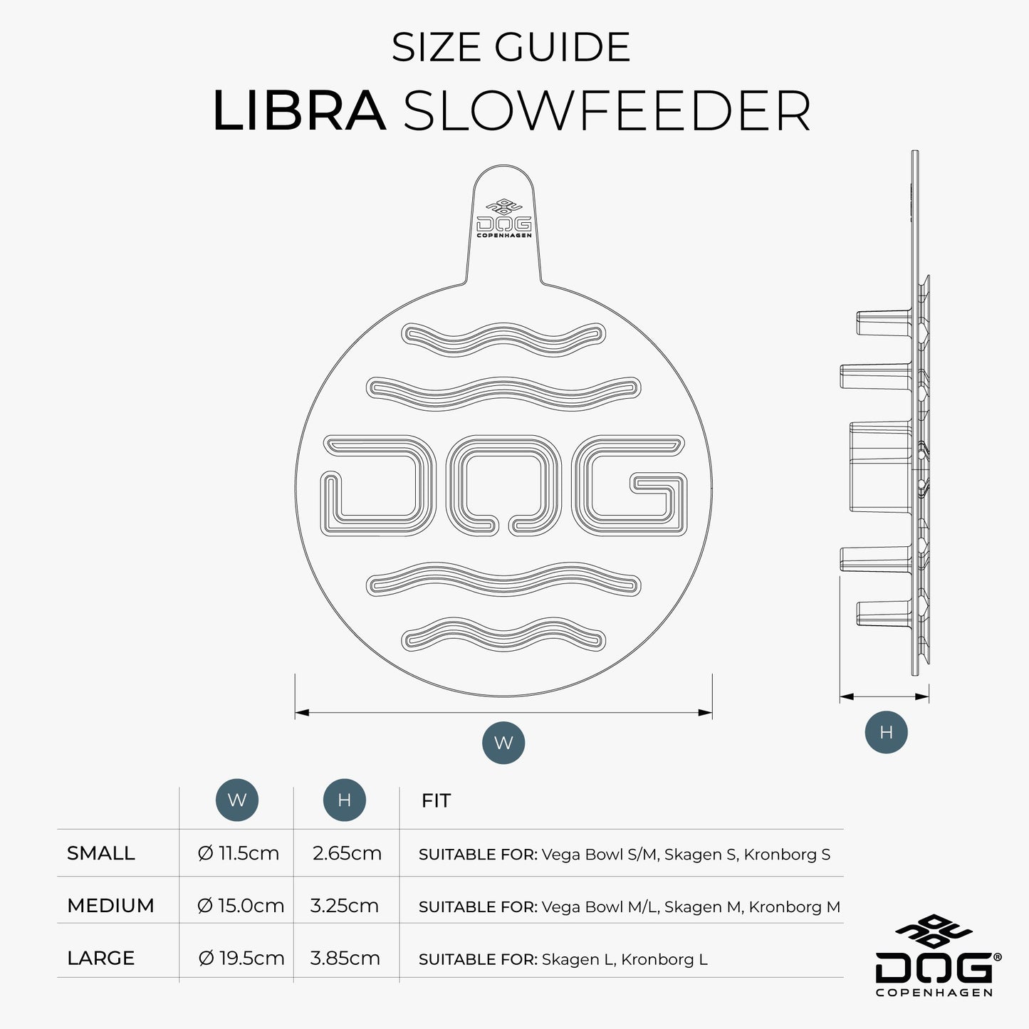 Dog Copenhagen Libra Slowfeeder Cool Grey