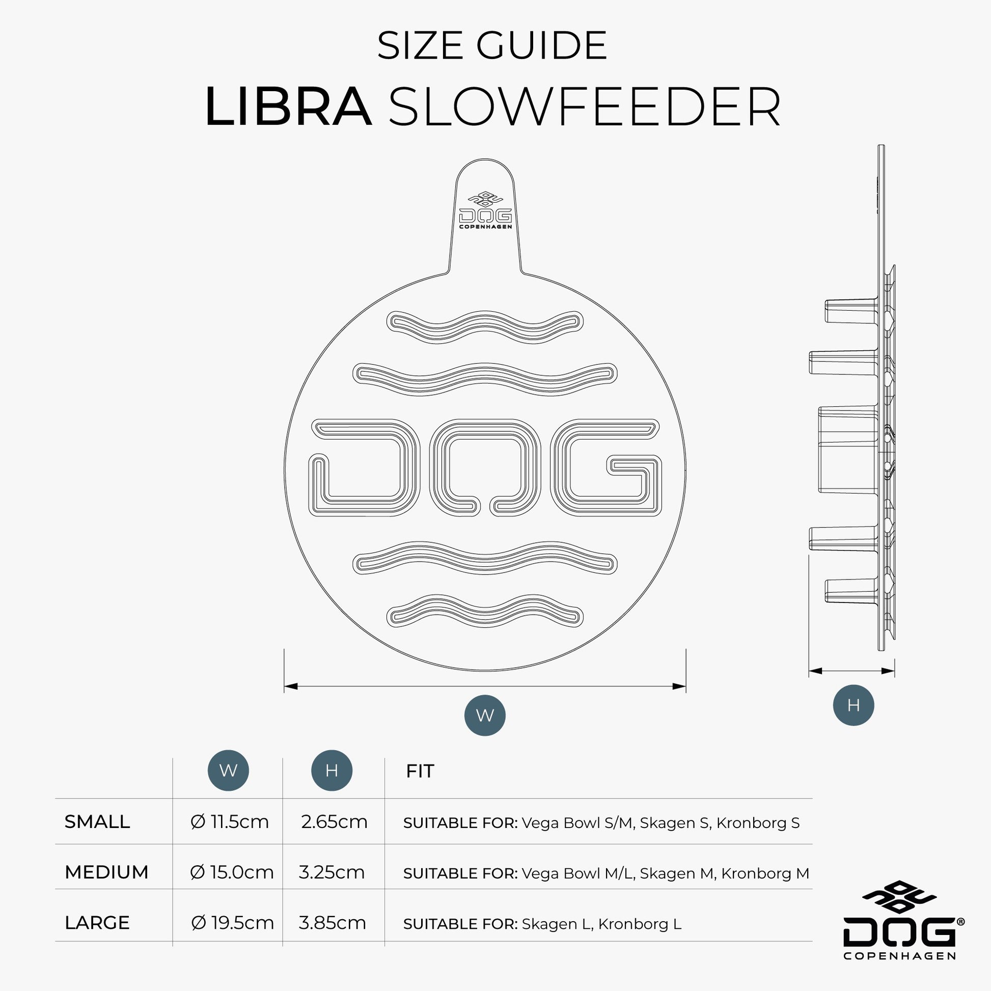 Dog Copenhagen Libra Slowfeeder Cool Grey