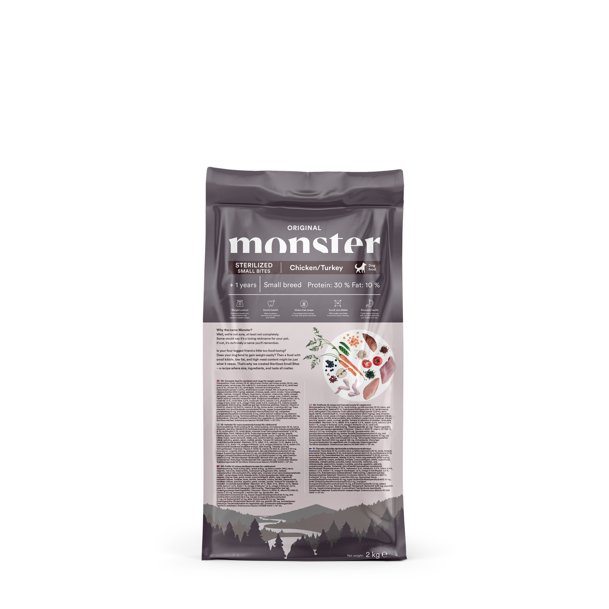 Monster Dog Original Sterilized Chicken/Turkey Small Bites