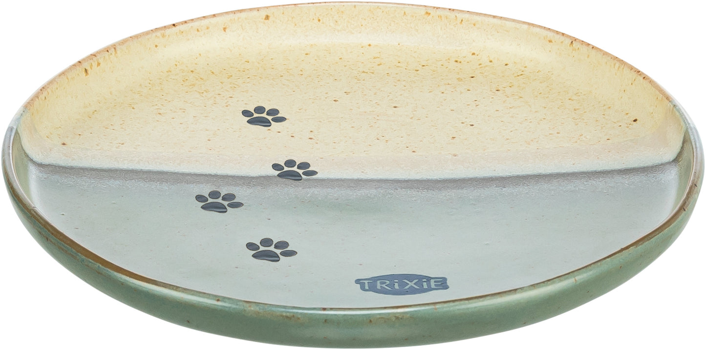 TRiXiE Skål, keramik, grön/beige