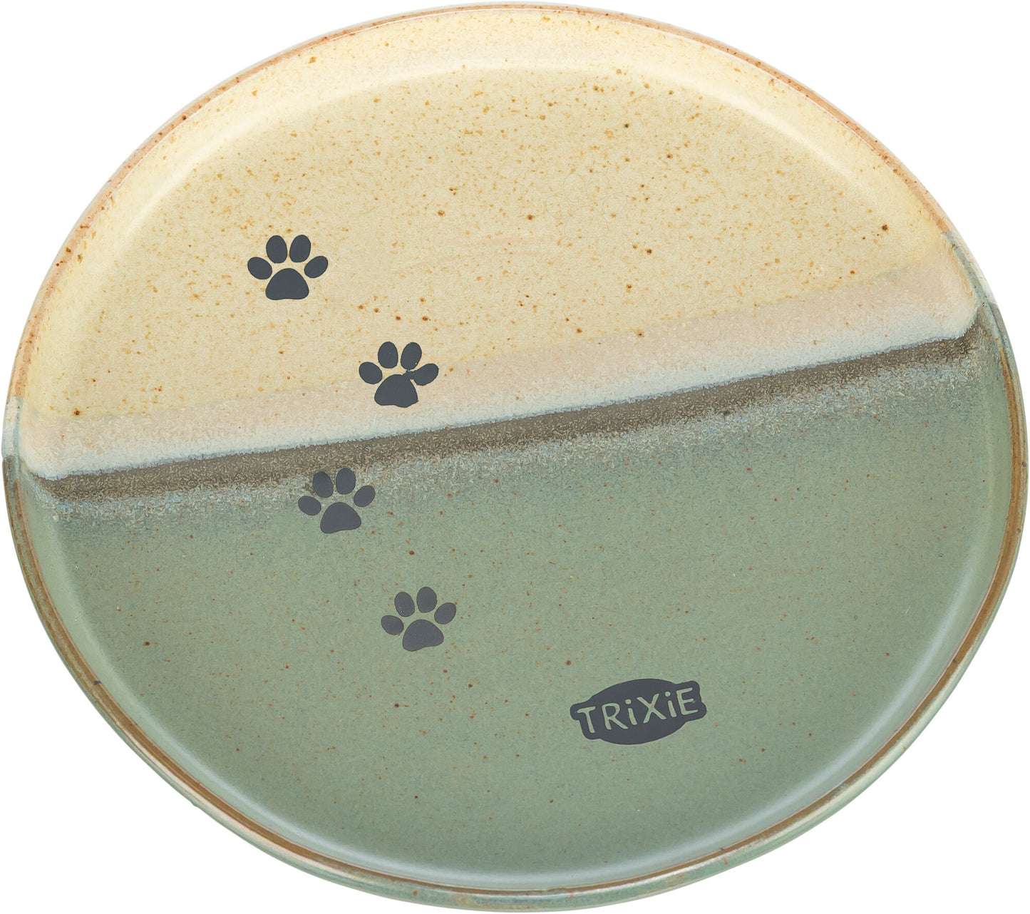 TRiXiE Skål, keramik, grön/beige