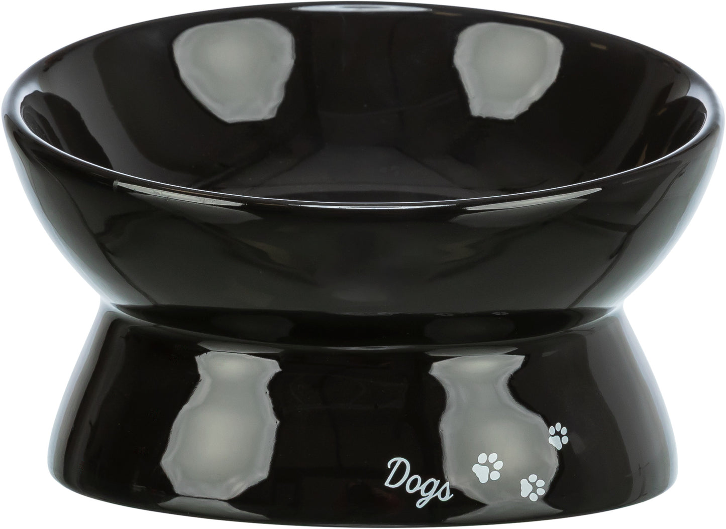 TRiXiE Ergonomisk skål, keramik, 0,35 l/ø 17 cm, svart