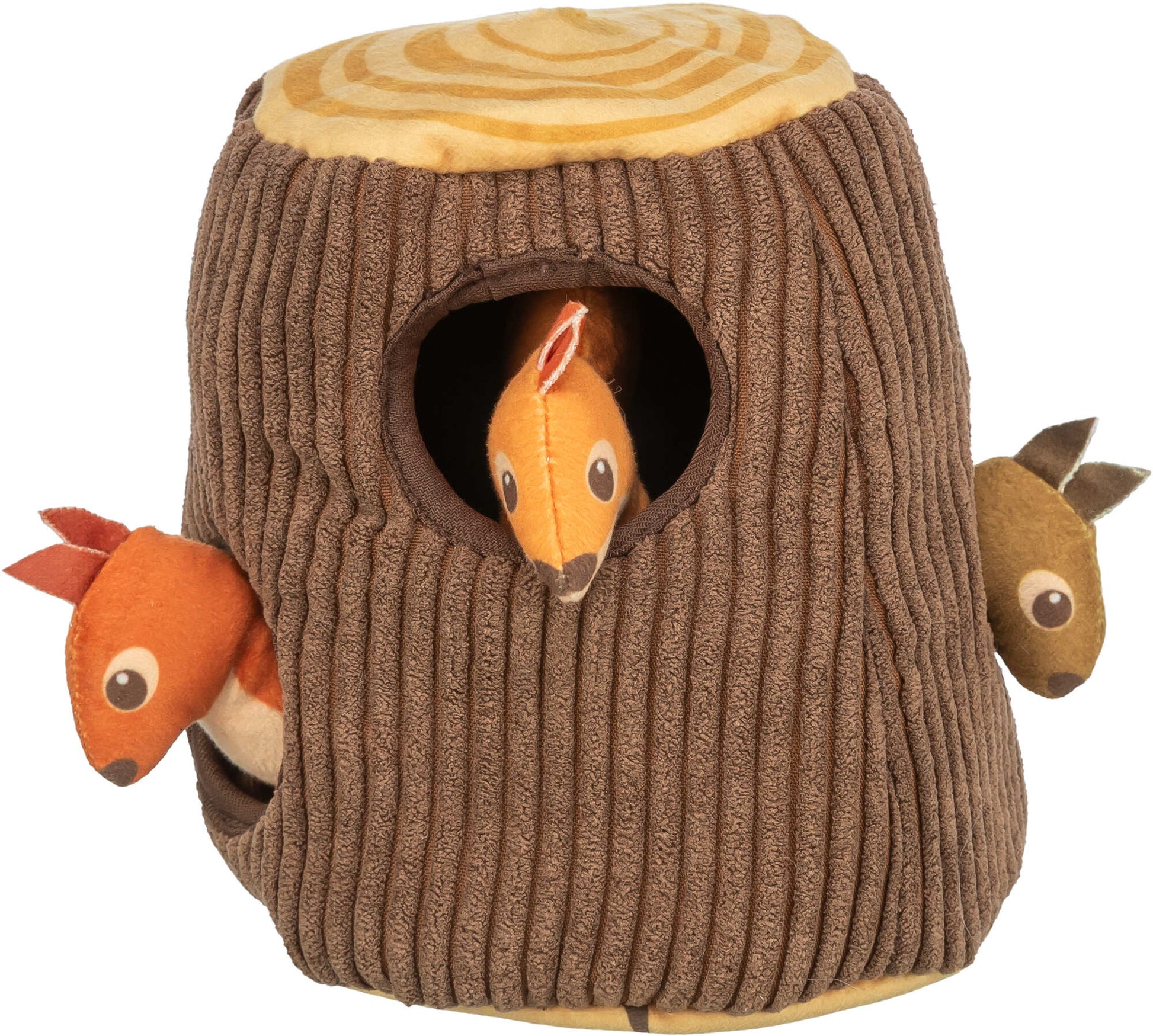 TRiXiE Trädstam, med ekorre, 16 cm
