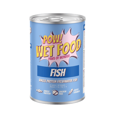 POW! Dog Adult Fish Can - Handla på Gaston