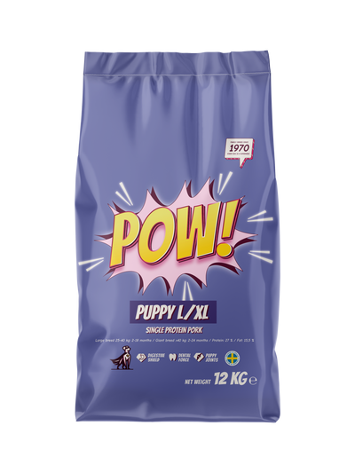 POW! Dog Puppy Large / X-Large Pork
