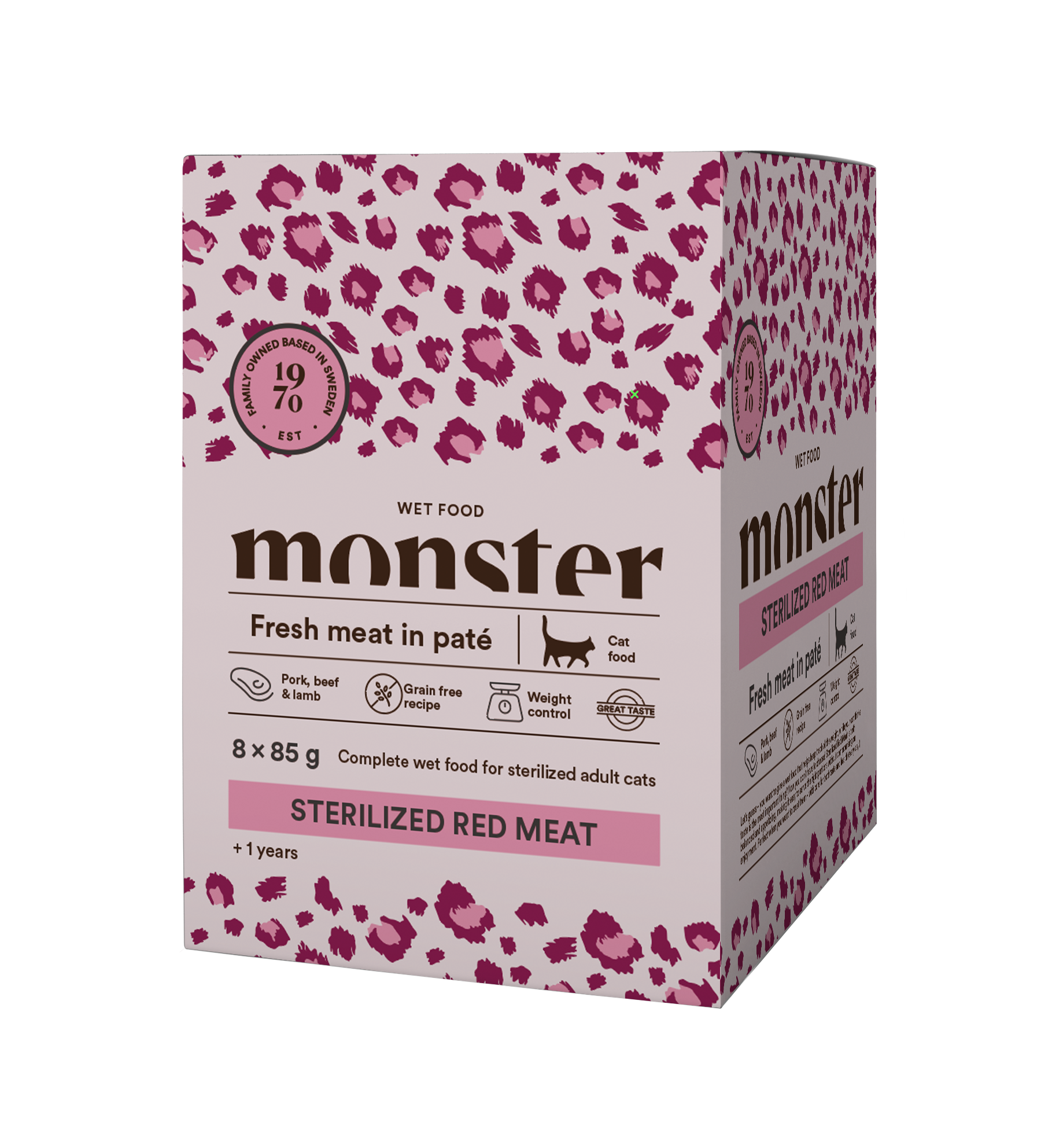 Monster Cat Pouches Sterilized Red Meat