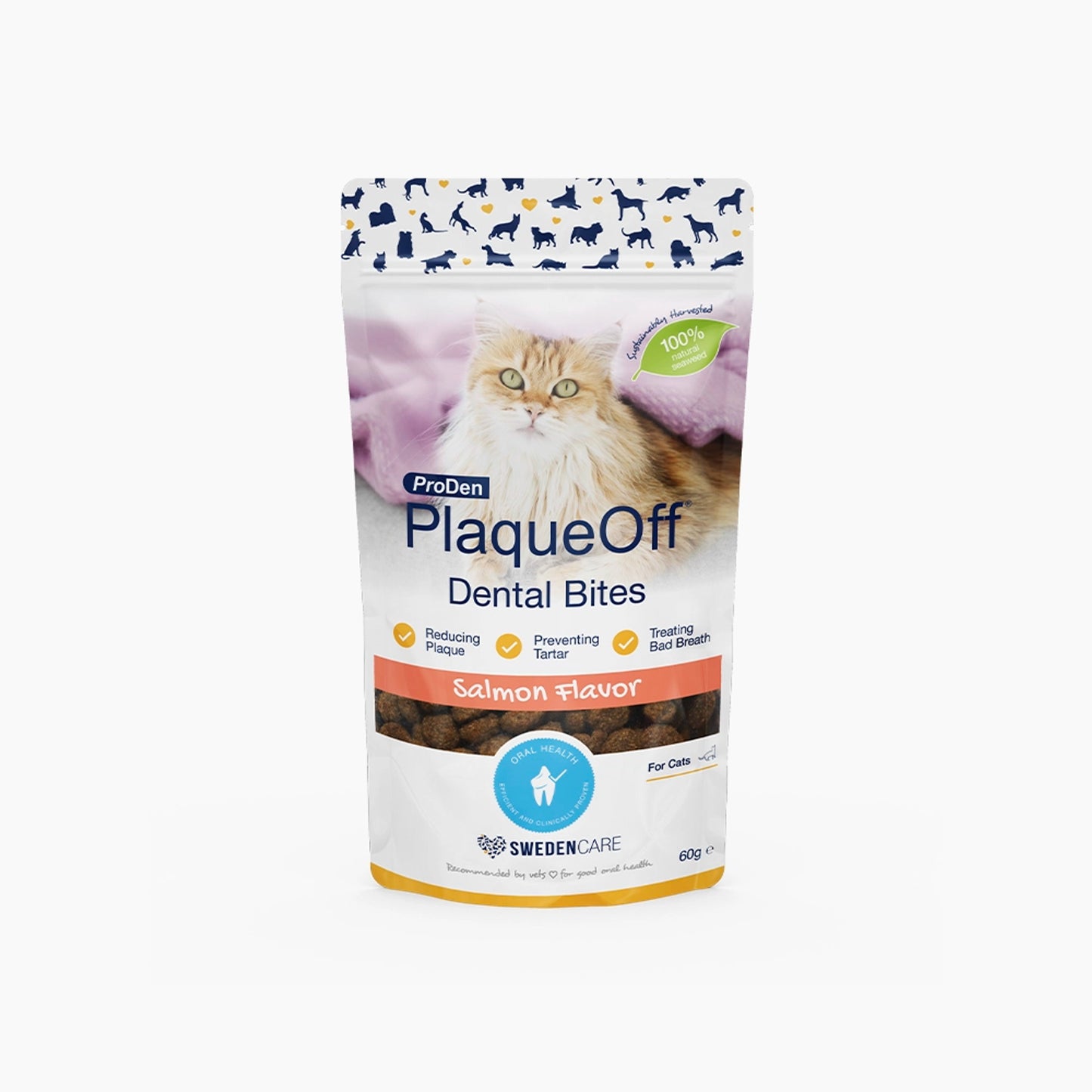 ProDen PlaqueOff® Dental Bites Katt Salmon