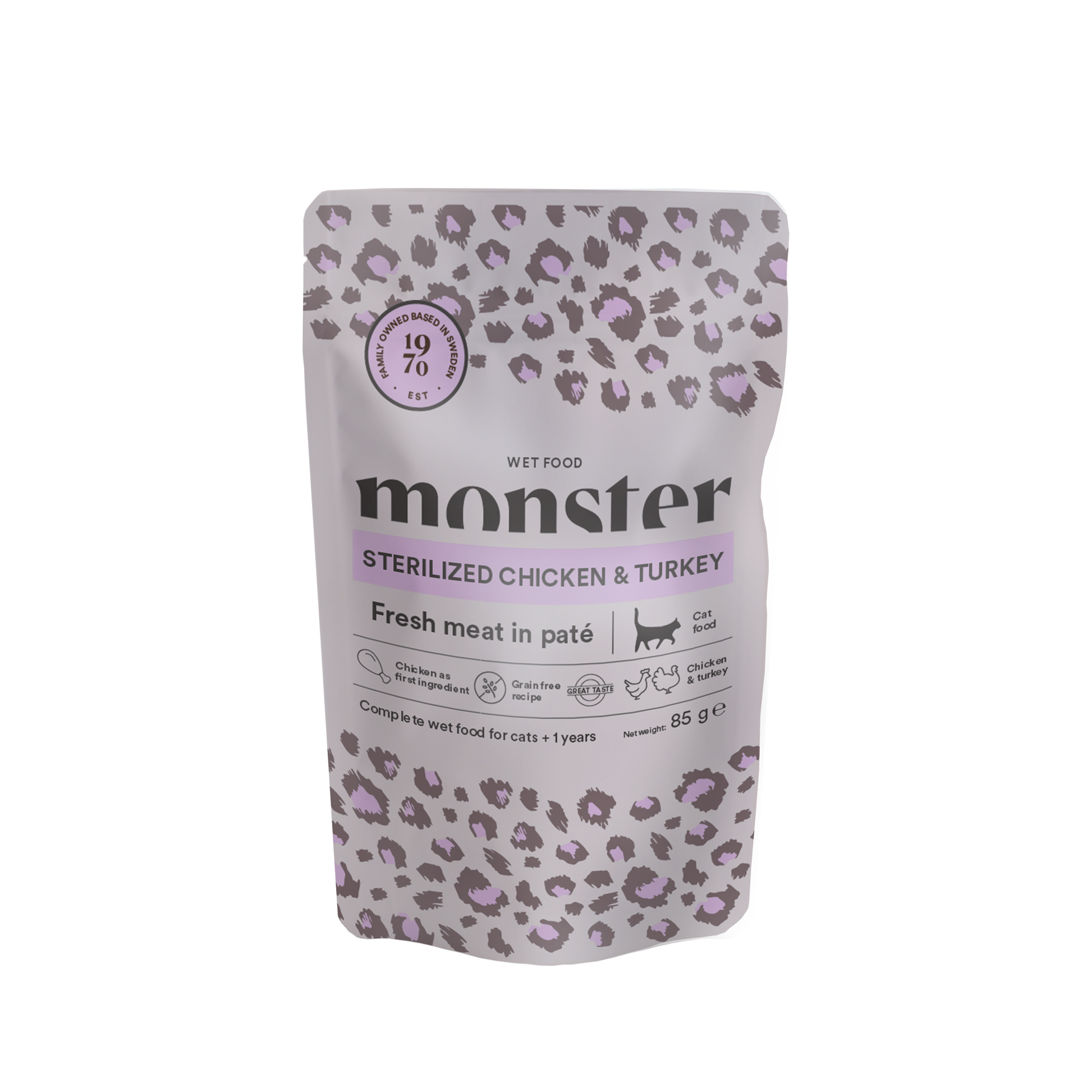 Monster Cat Pouches Sterilized Chicken/Turkey
