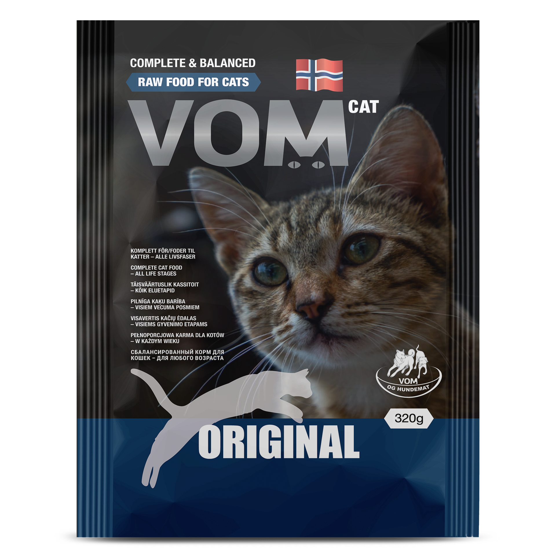 Fryst helfoder till katt