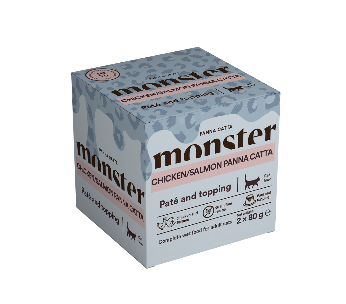 Monster Cat Chicken/Salmon Panna Catta 2-pack
