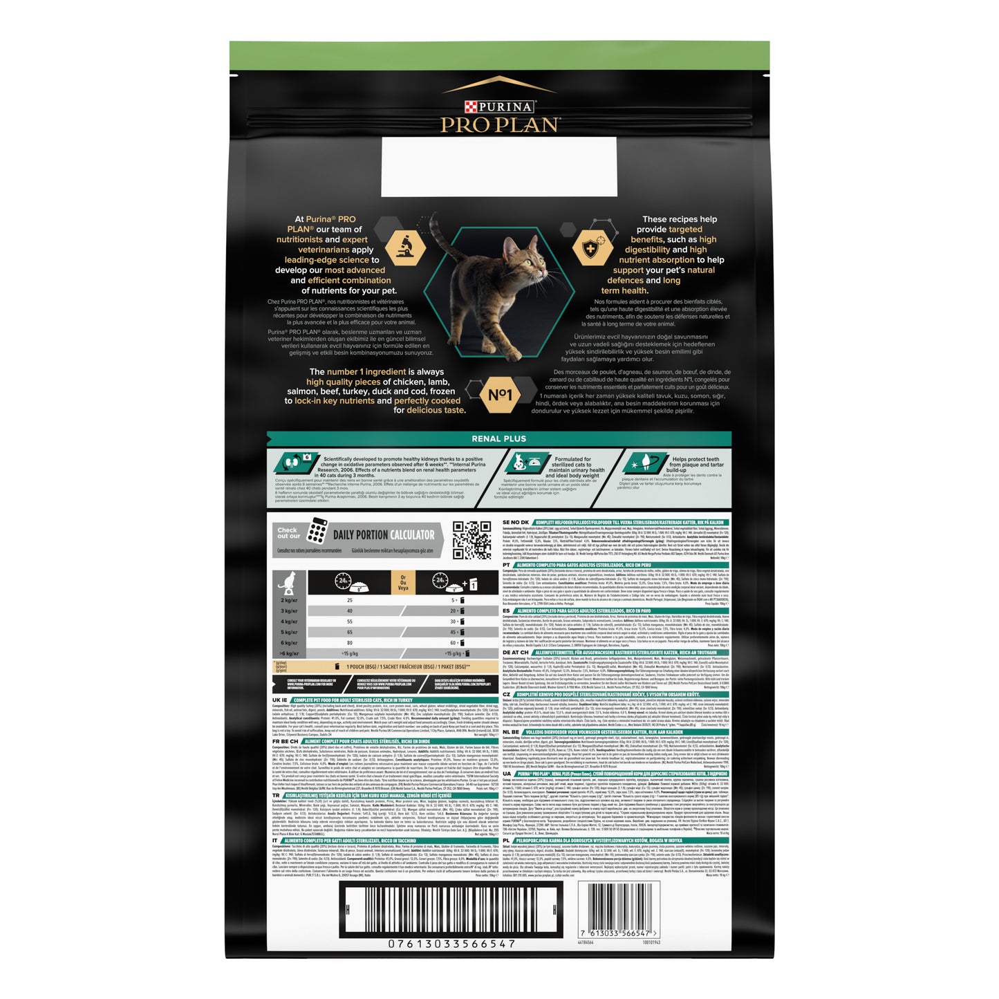 PURINA PRO PLAN Cat STERILISED with RENAL Kalkon