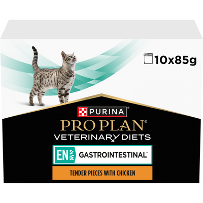 PURINA PRO PLAN VET DIETS EN Gastrointestinal våtfoder katt 10x85g