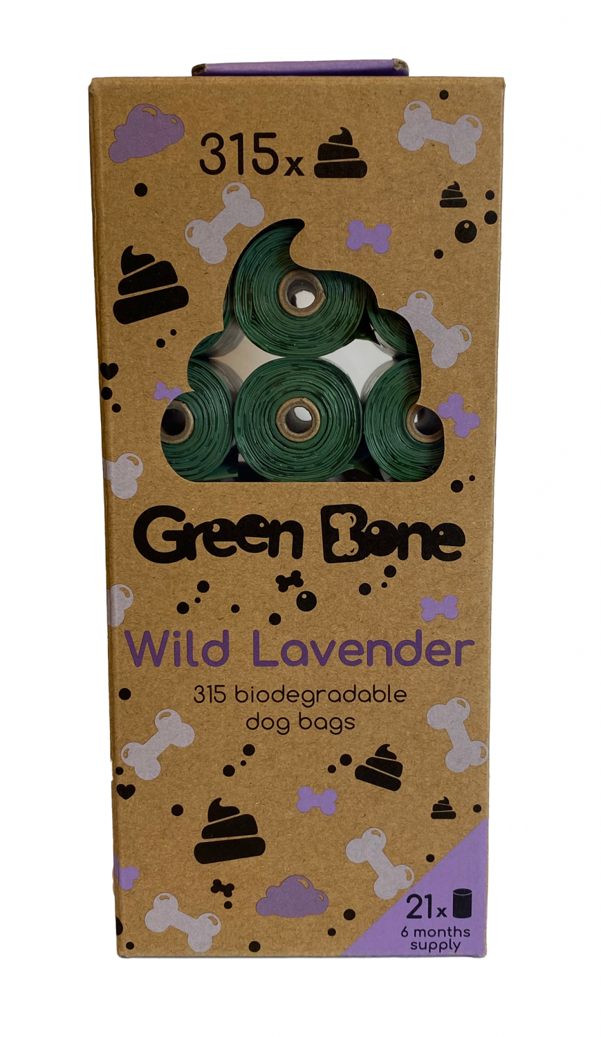 Green Bone Hundbajspåsar 21 rullar