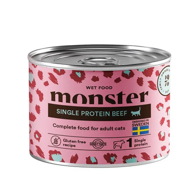 Monster Cat Adult Single Protein Beef Can