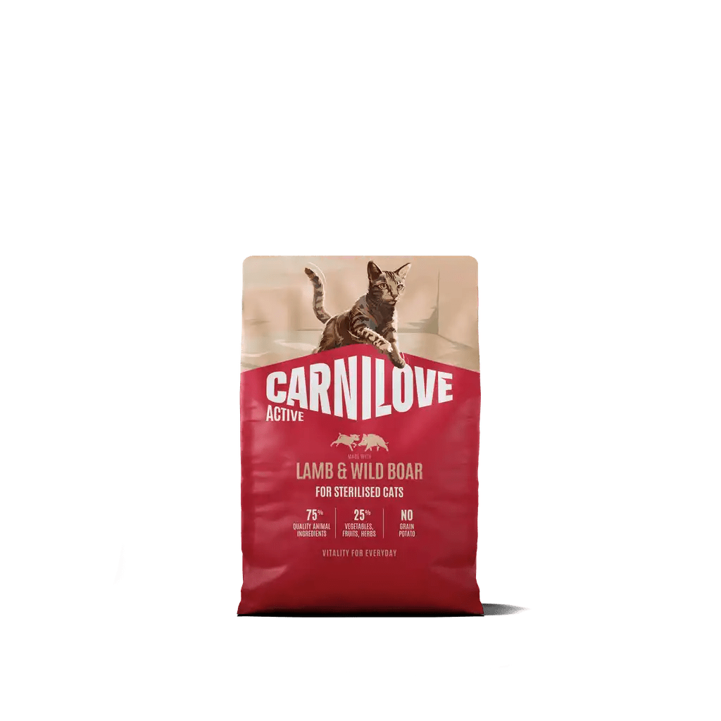 Carnilove Active Cat Dry Lamb & Wild boar for Sterilised Adult All Breeds - Handla på Gaston