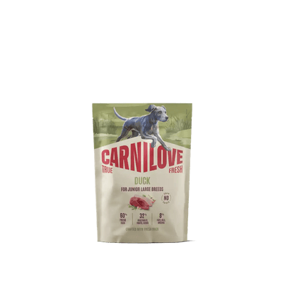 Carnilove True Fresh Dog Dry Duck for Junior Large Breeds - Handla på Gaston