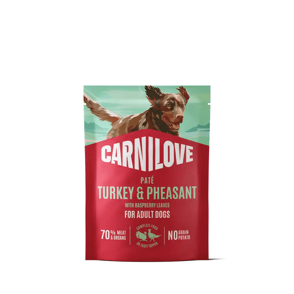 Carnilove Dog Pouch Paté Turkey & Pheasant with Raspberry Leaves - Handla på Gaston