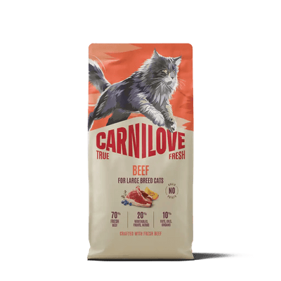 Carnilove True Fresh Cat Dry Beef for Adult Large Breeds - Handla på Gaston