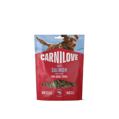 Carnilove Dog Soft Snack Salmon with Thyme small bite - Handla på Gaston