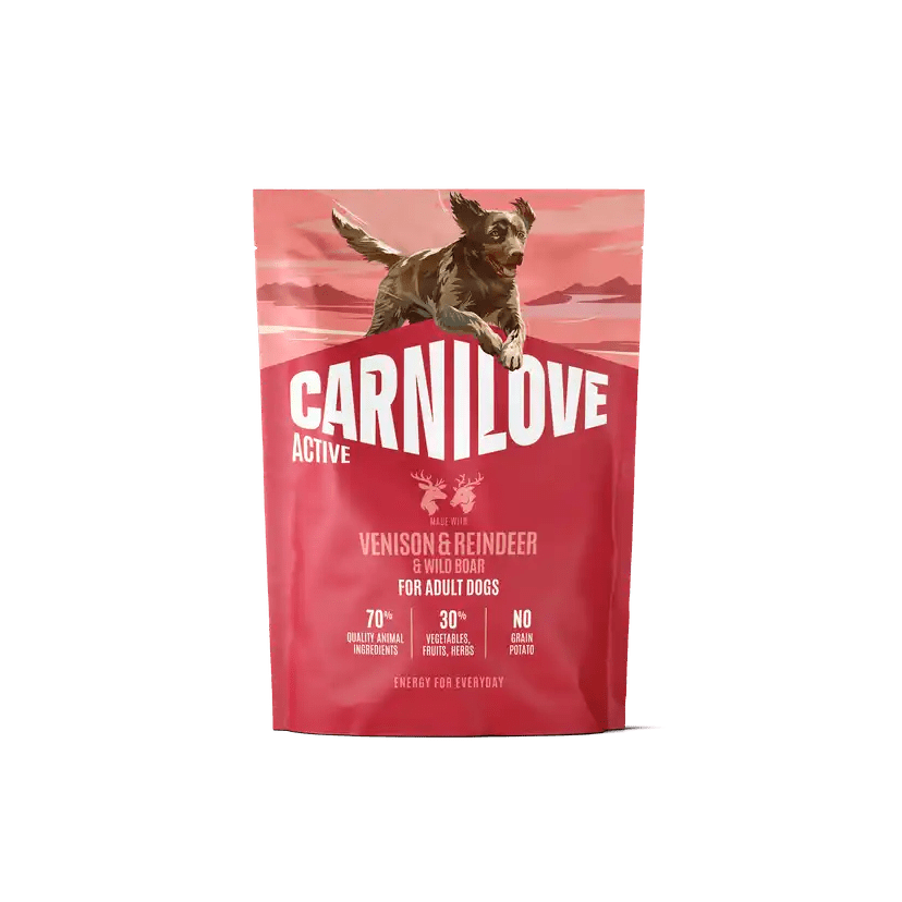 Carnilove Active Dog Dry Venison & Reindeer & Wild Boar for Active Adults - Handla på Gaston