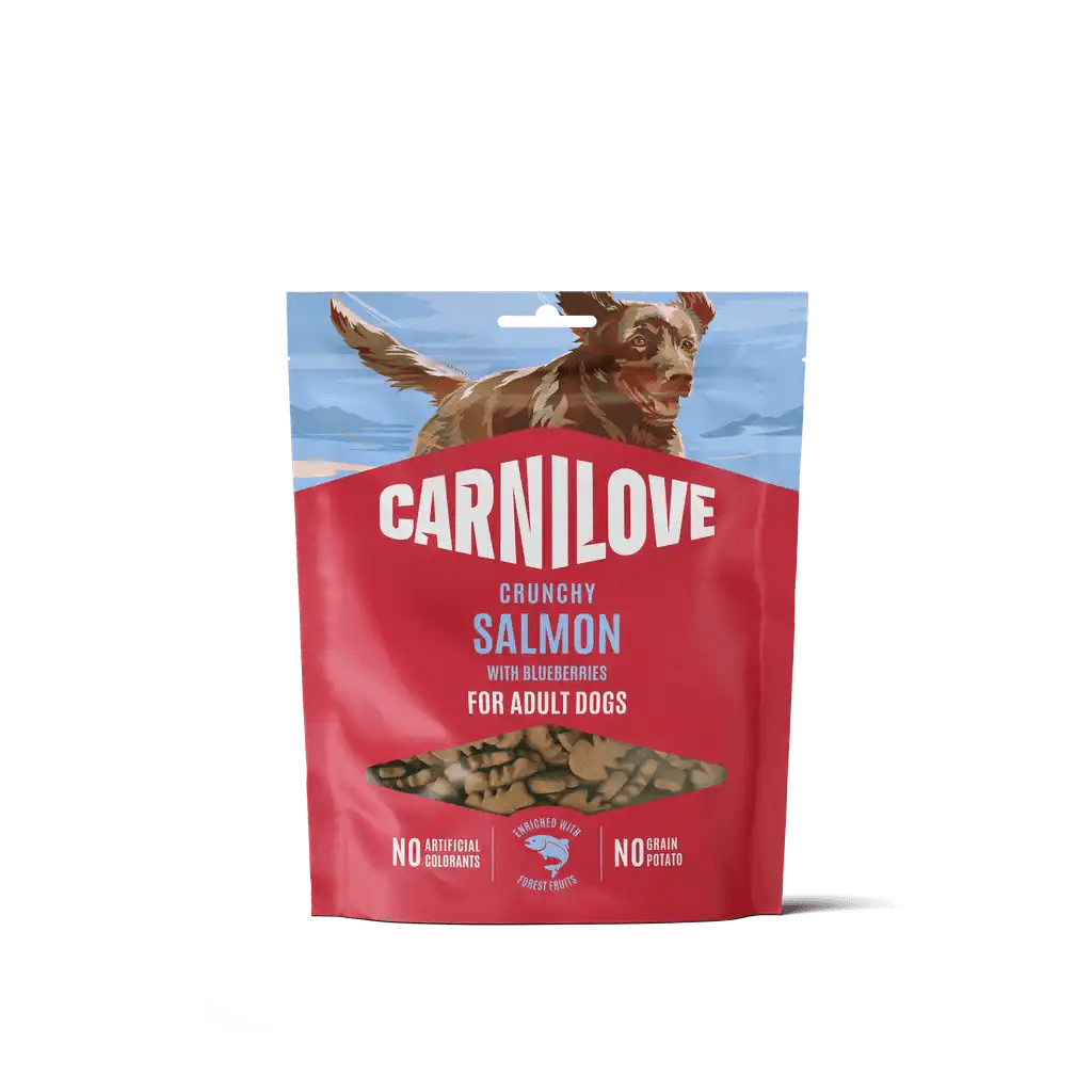 Carnilove Dog Crunchy Snack Salmon with Blueberries - Handla på Gaston