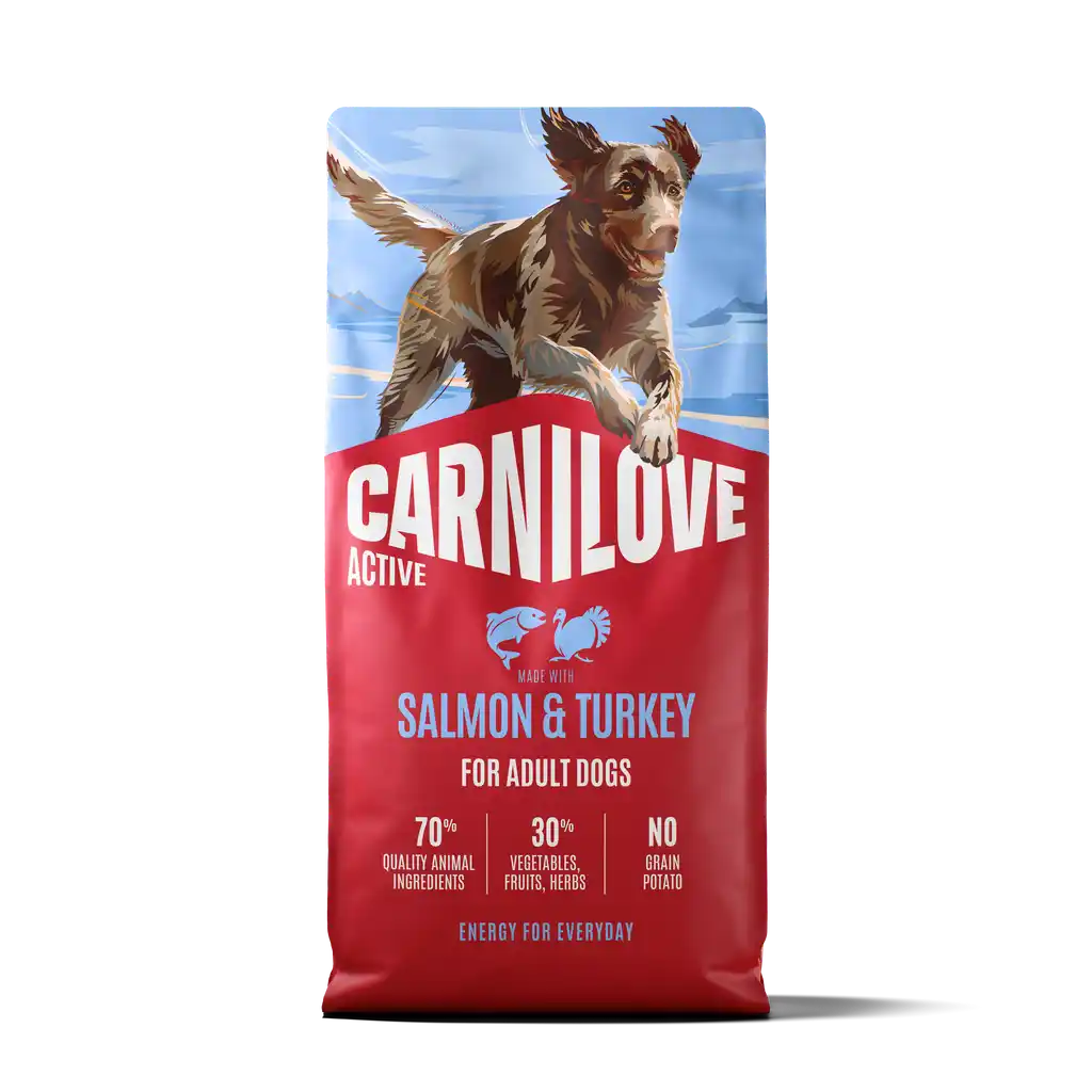 Carnilove Active Dog Dry Salmon & Turkey for Adult All Breeds - Handla på Gaston