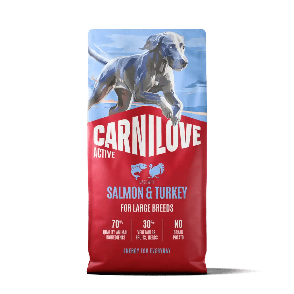 Carnilove Active Dog Dry Salmon & Turkey for Adult Large Breeds - Handla på Gaston