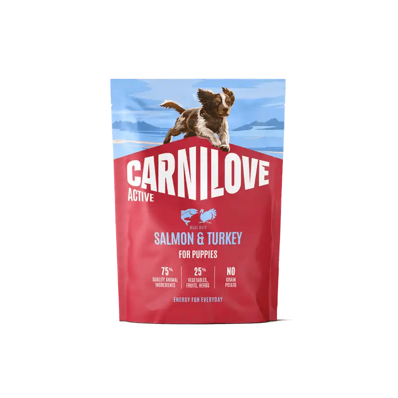 Carnilove Active Dog Dry Salmon & Turkey for Puppies - Handla på Gaston