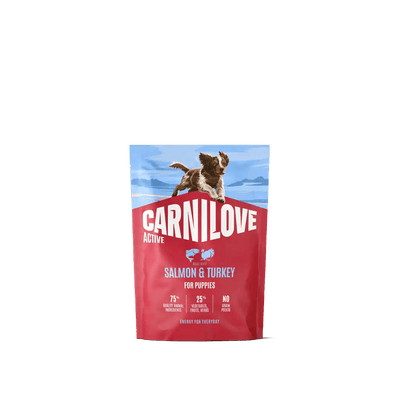Carnilove Active Dog Dry Salmon & Turkey for Puppies - Handla på Gaston