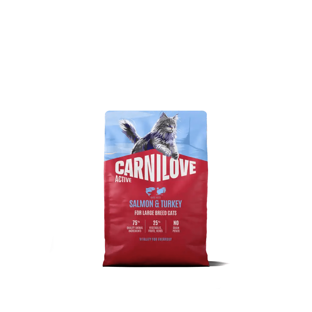 Carnilove Active Cat Dry Salmon & Turkey for Adult Large Breeds - Handla på Gaston