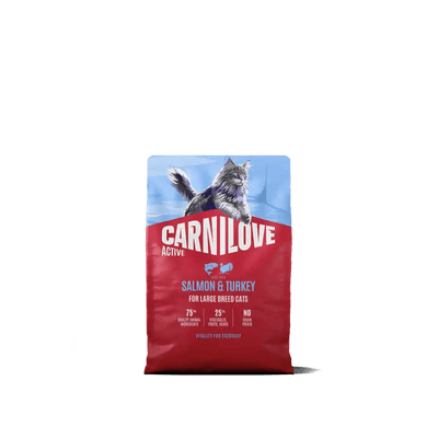 Carnilove Active Cat Dry Salmon & Turkey for Adult Large Breeds - Handla på Gaston
