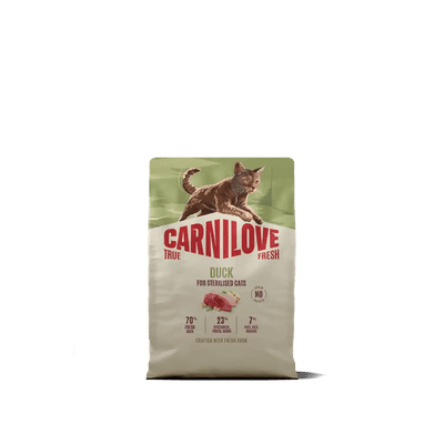 Carnilove True Fresh Cat Dry Duck for Sterilised Adult All Breeds - Handla på Gaston
