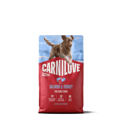Carnilove Active Dog Dry Salmon & Turkey for Adult All Breeds - Handla på Gaston