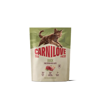 Carnilove True Fresh Cat Dry Duck for Sterilised Adult All Breeds - Handla på Gaston